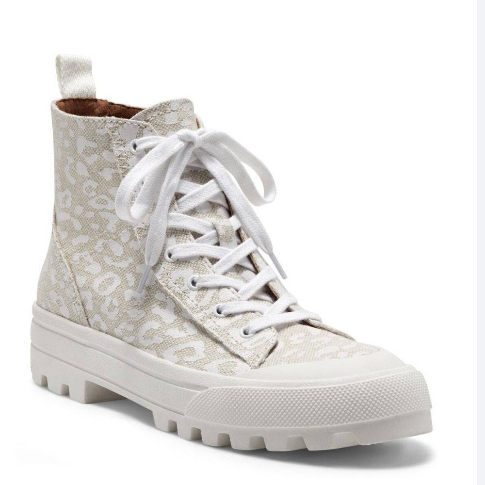 LUCKY BRAND Eisley Lace-Up High Top Platform‎ Sneaker Womens Size 9.5 Lacy